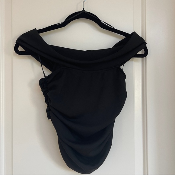 Zara Cutout Top in Black - Picture 4 of 5